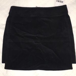 Black mini skirt